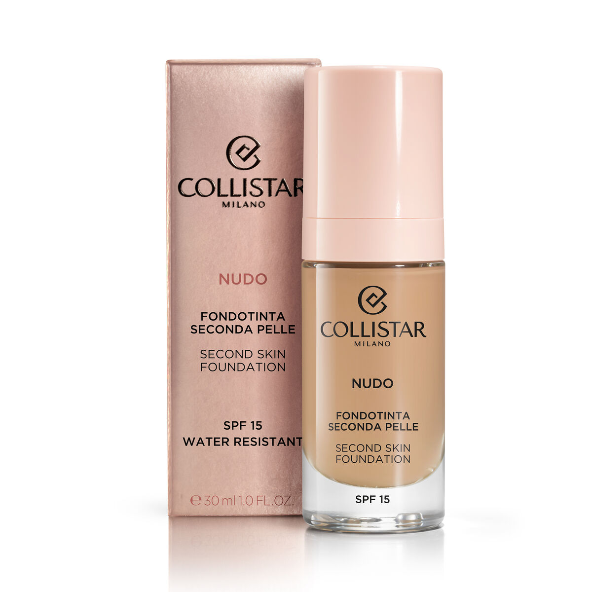 Flytande foundation för läppar Collistar NUDO Nº 3N Naturale Spf 15 30 ml - 2