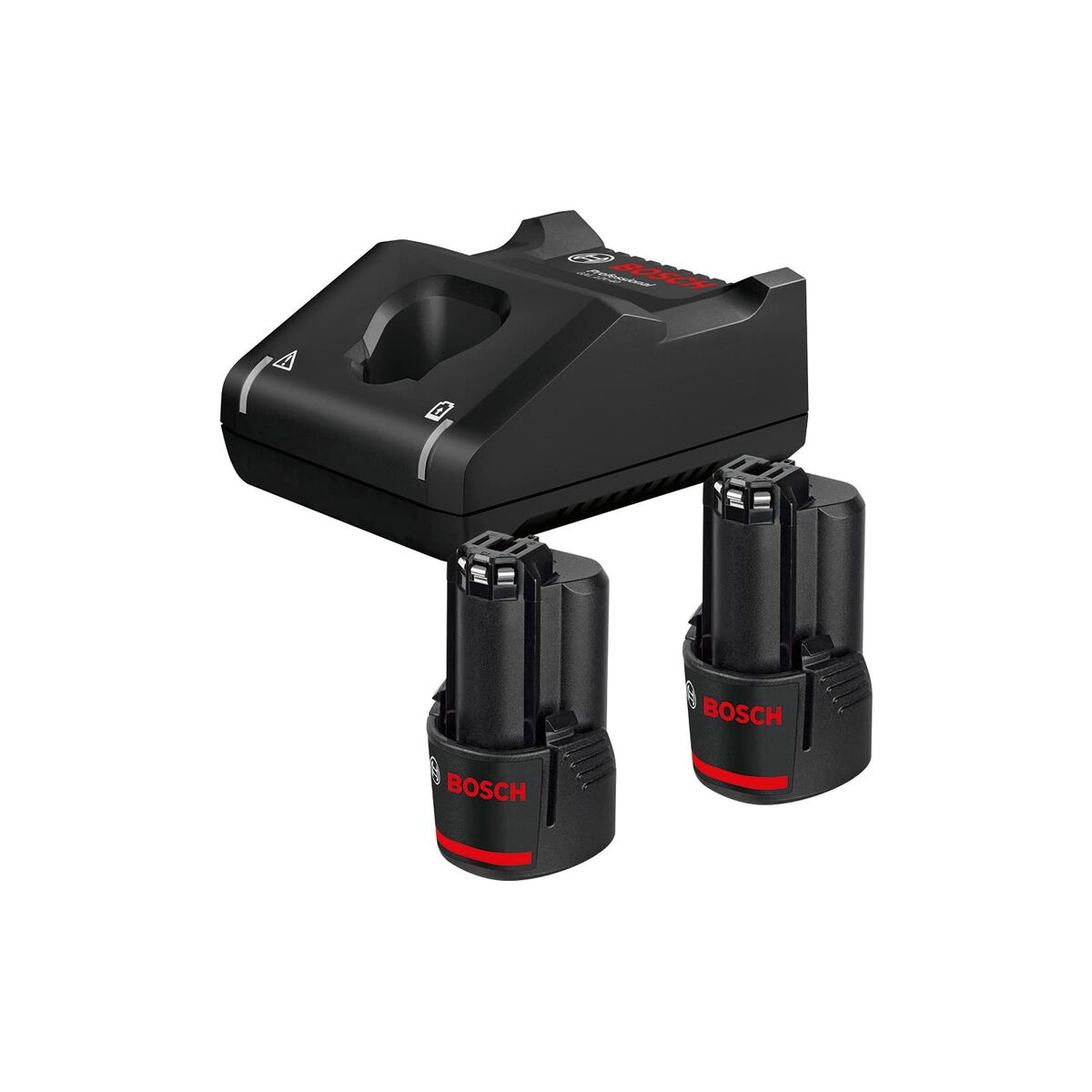Uppsättning laddare och uppladdningsbara batterier BOSCH 1600A019R8 12 V