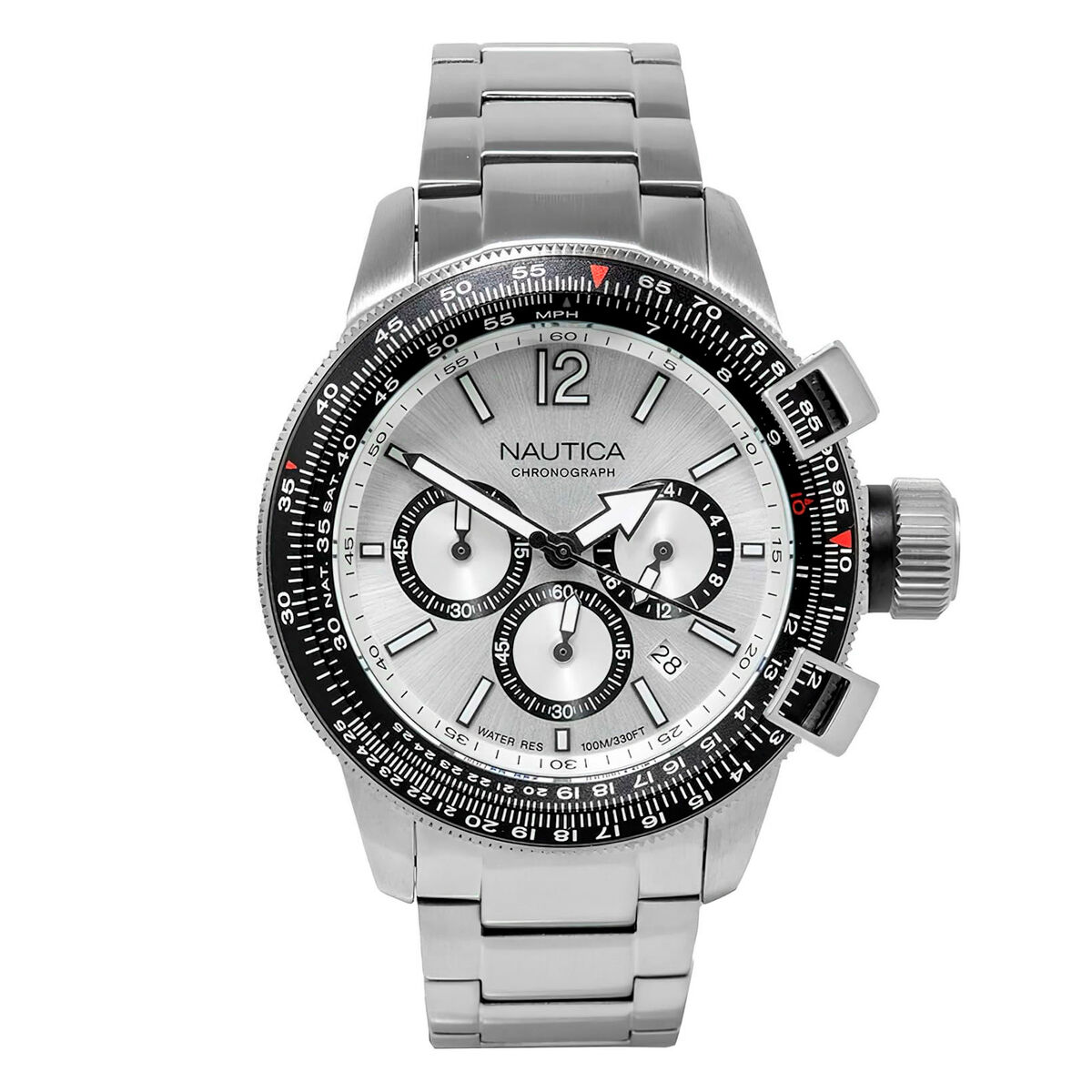 Herrklocka Nautica Silvrig (Ø 46 mm)