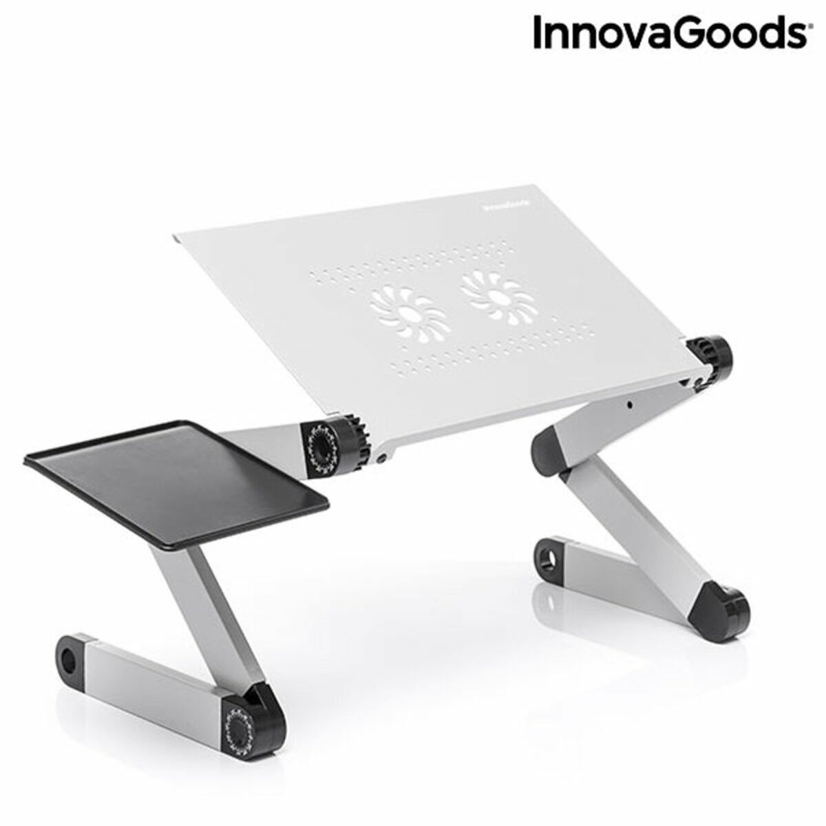 Justerbart laptop-bord med multipla positioner Omnible Iceberg V0103206 Aluminium (Renoverade A)