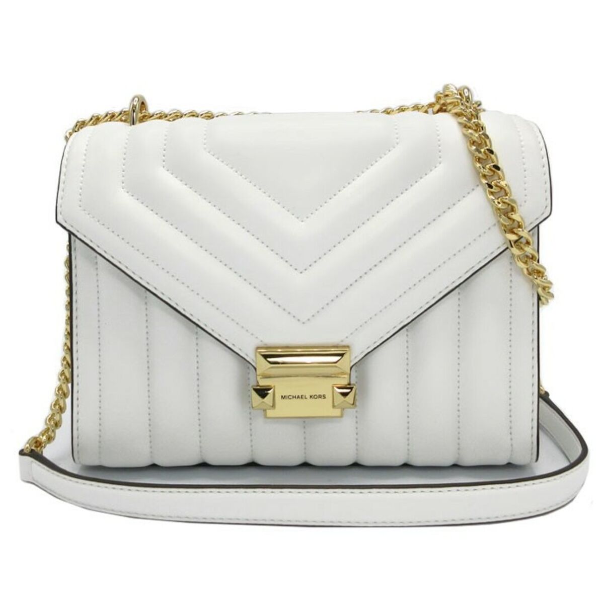 Axelväska Michael Kors Whitney Vit 24 x 19 x 9 cm