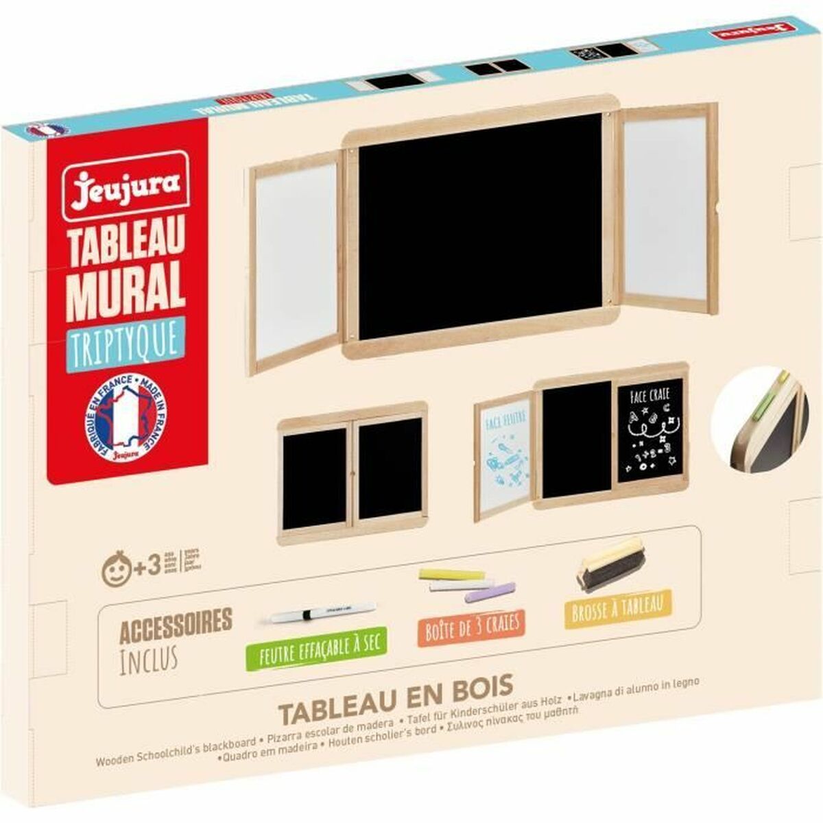 Tvåsidig skrivtavla Jeujura - 3
