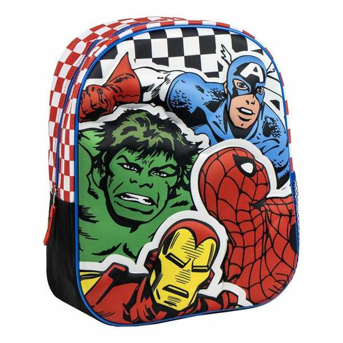 Skolryggsäck 3D The Avengers Svart 25,0 x 31,0 x 10,0 cm