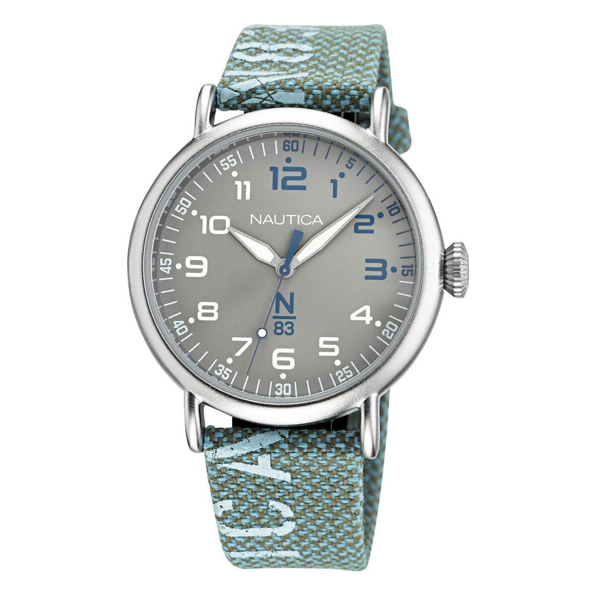 Herrklocka Nautica NAPLSF019 Silvrig (Ø 40 mm)