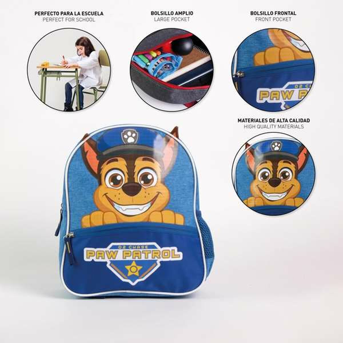 Skolryggsäck The Paw Patrol Blå - 3