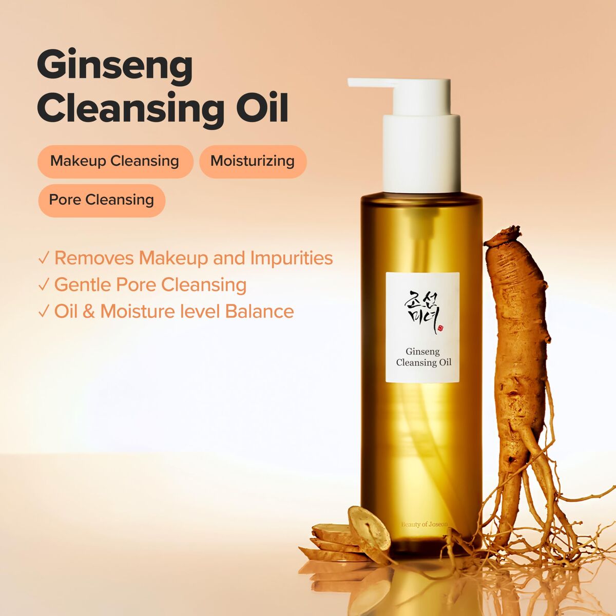 Rengörande ansiktsgel Beauty of Joseon GINSENG
