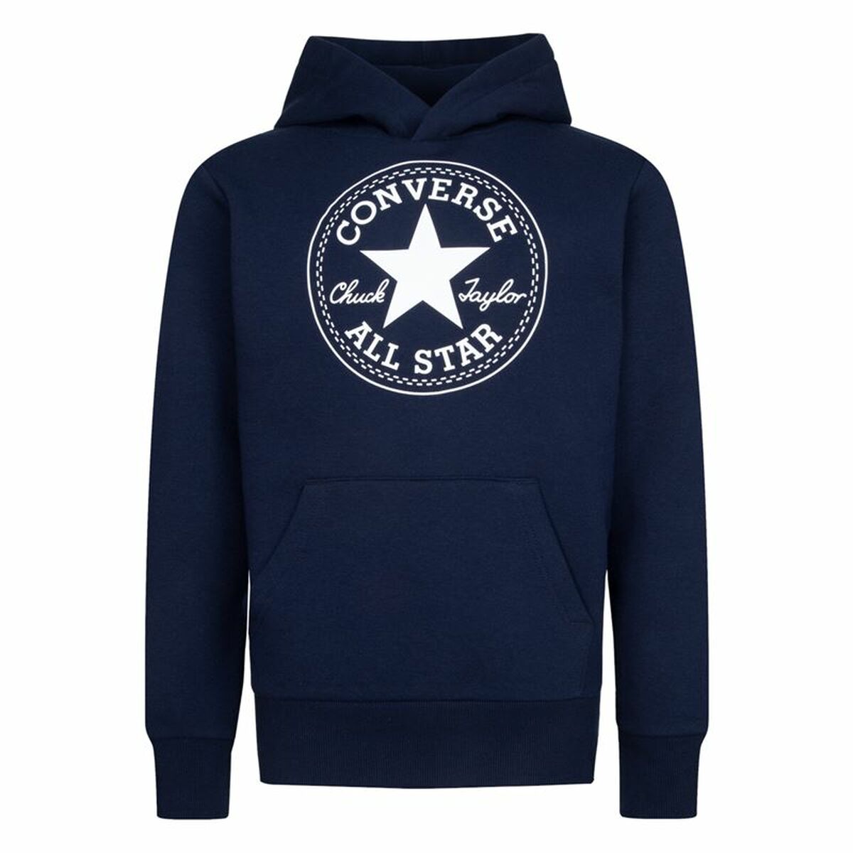 Tröja med huva Unisex Converse Chuck Taylor Patch Core Marinblå