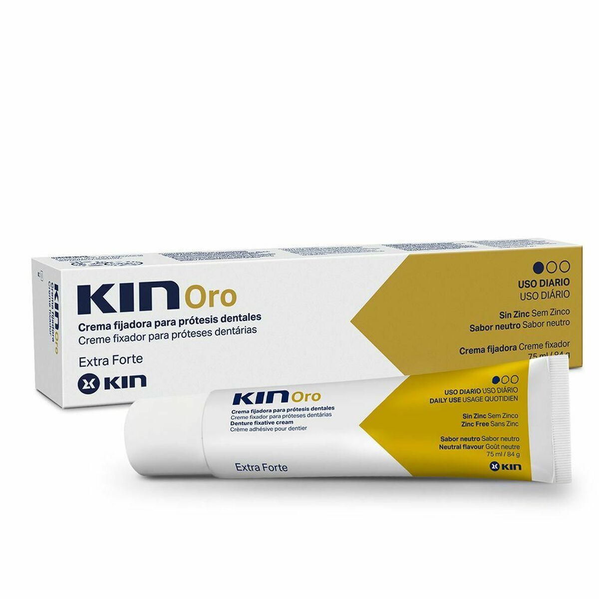 Gebiss Plåtsfästkräm Kin Kin Oro 75 ml
