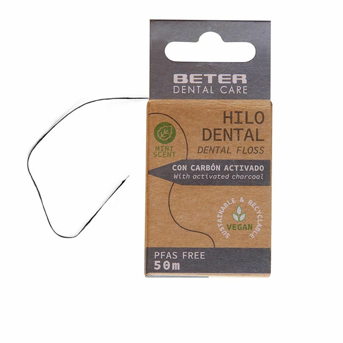 Tandtråd Beter Hilo Dental Aktivt kol 50 m