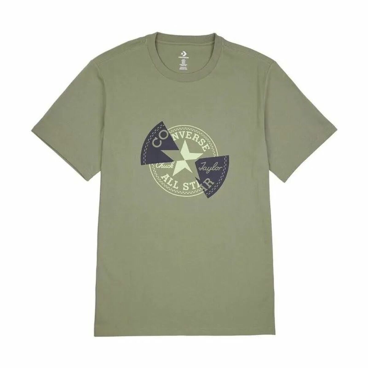 Barn T-shirt med kortärm Converse Cnvb Dissected Chuck Patch Ss Oliv
