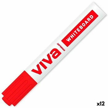 Whiteboard penna Molin Viva Röd (12 antal)