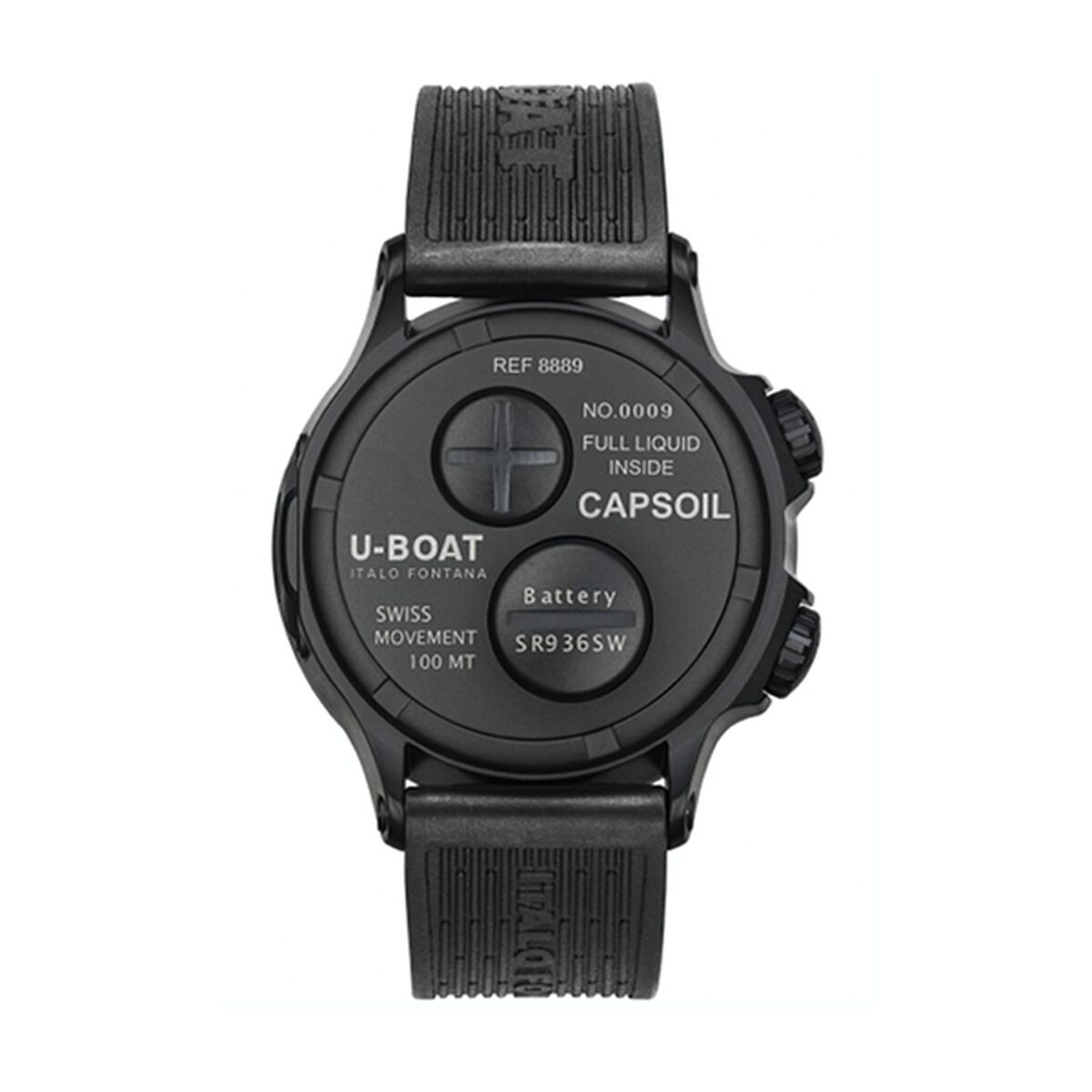 Herrklocka U-Boat U8889/A Svart - 2