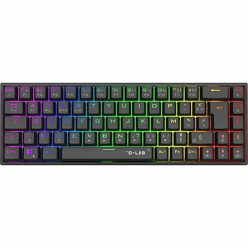 Gaming Tangentbord/ OR: Speltangentbord The G-Lab KEYZ TITAN Svart AZERTY