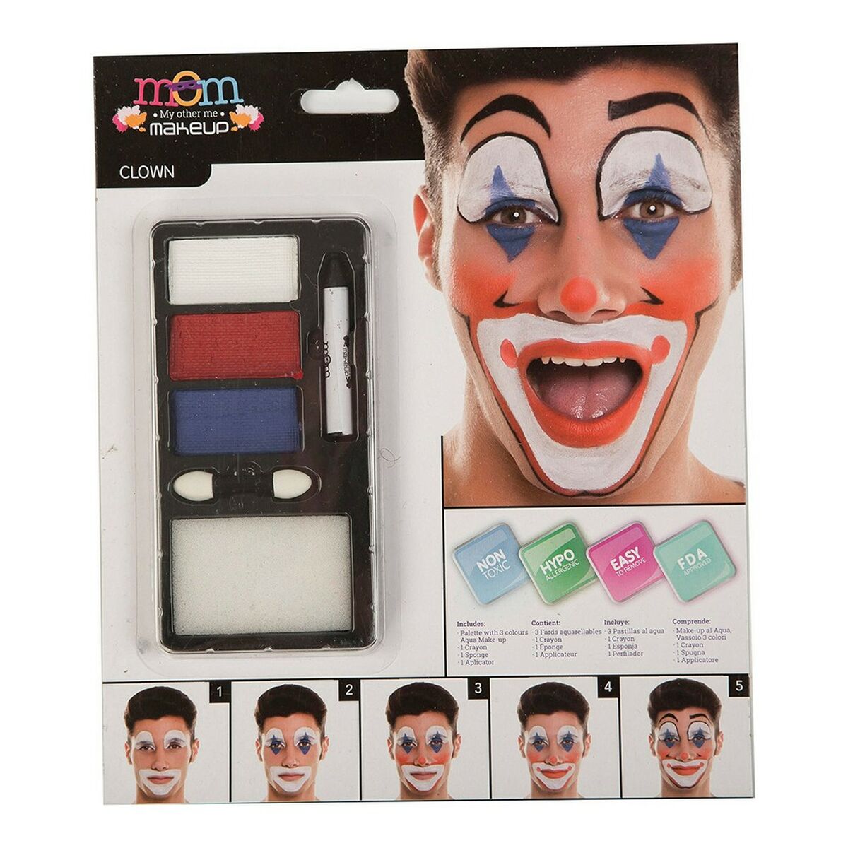 Sminkset My Other Me Blå Clown (24 x 20 cm)
