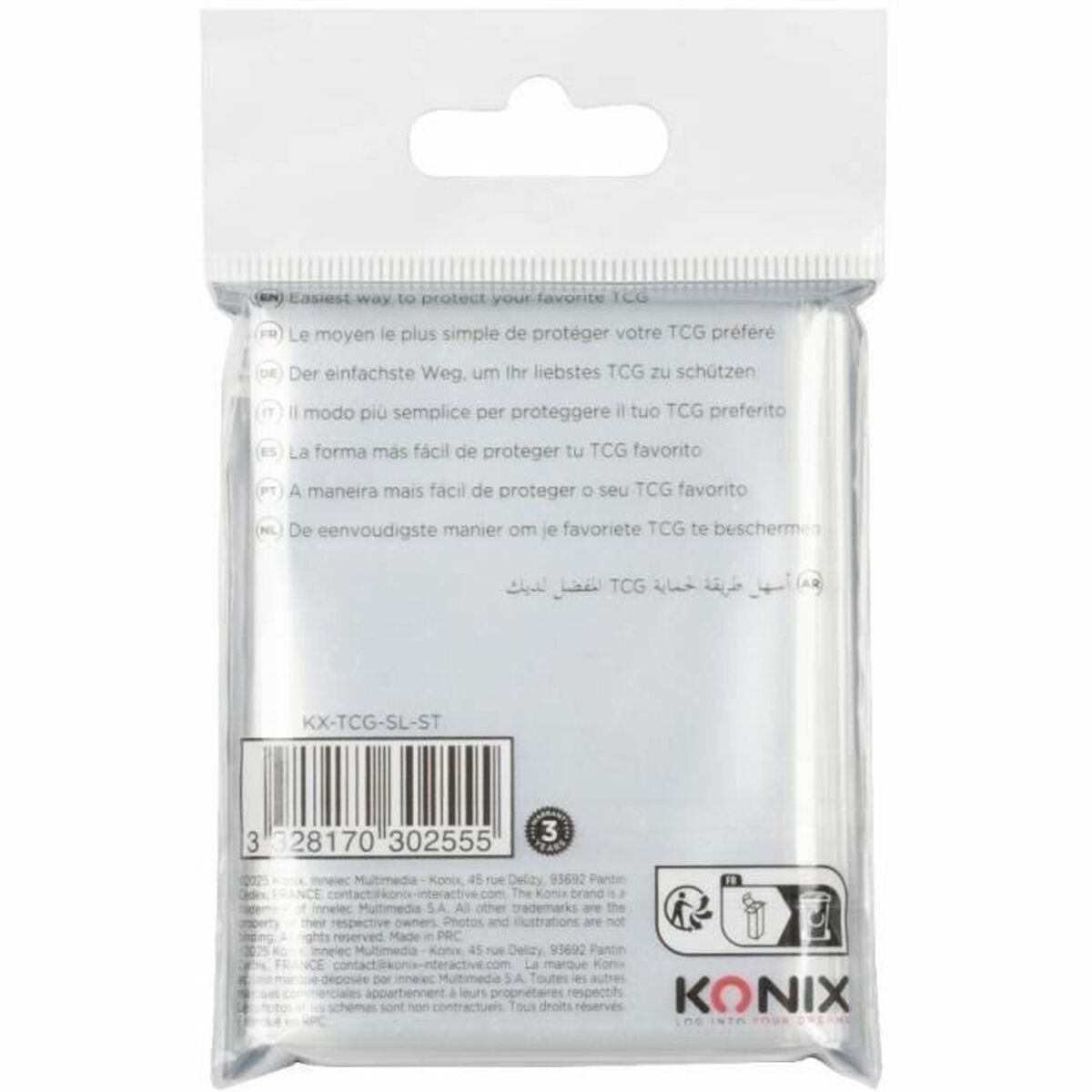Kortfodral KONIX 100 antal - 2