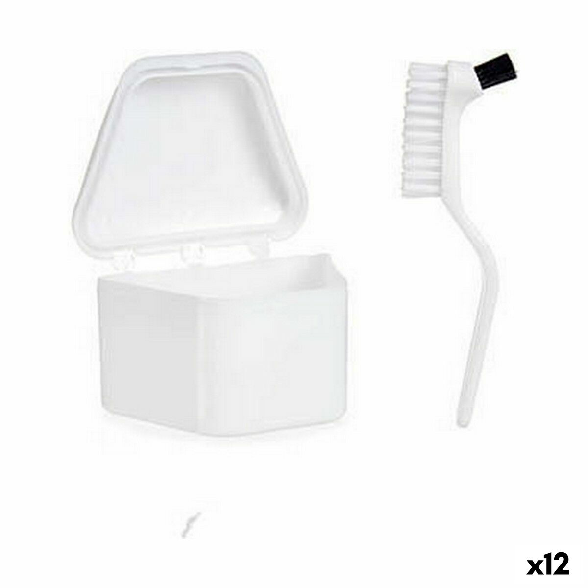Tandprotesset Berilo Vit polypropen (12 antal)