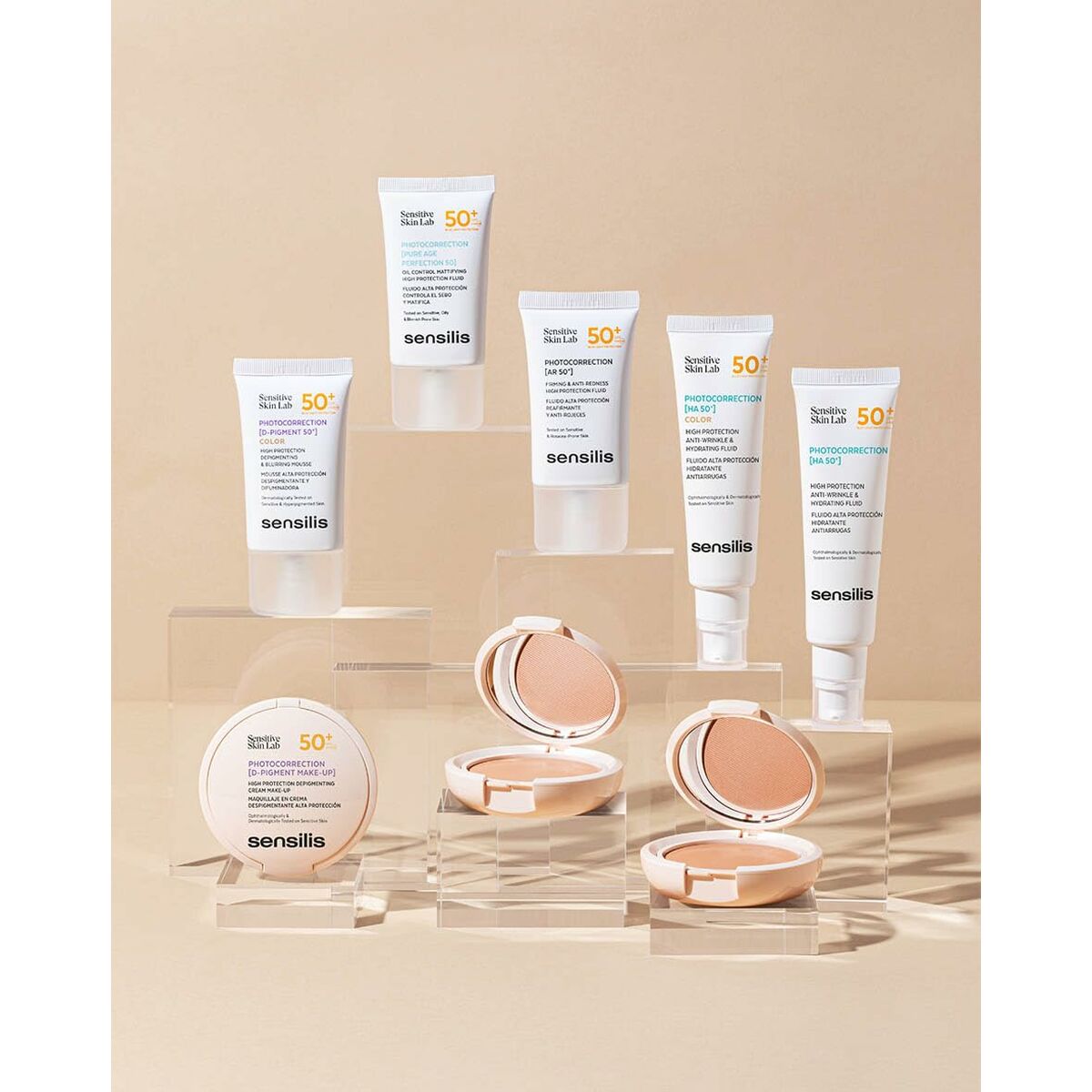 Foundationkräm Sensilis PHOTOCORRECTION [MAKE UP] Nº 03 Spf 50+ 10 g - 2