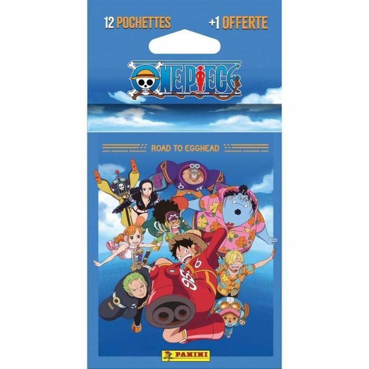 Klistermärkespaket Panini One Piece Road to Egghead 65 Delar