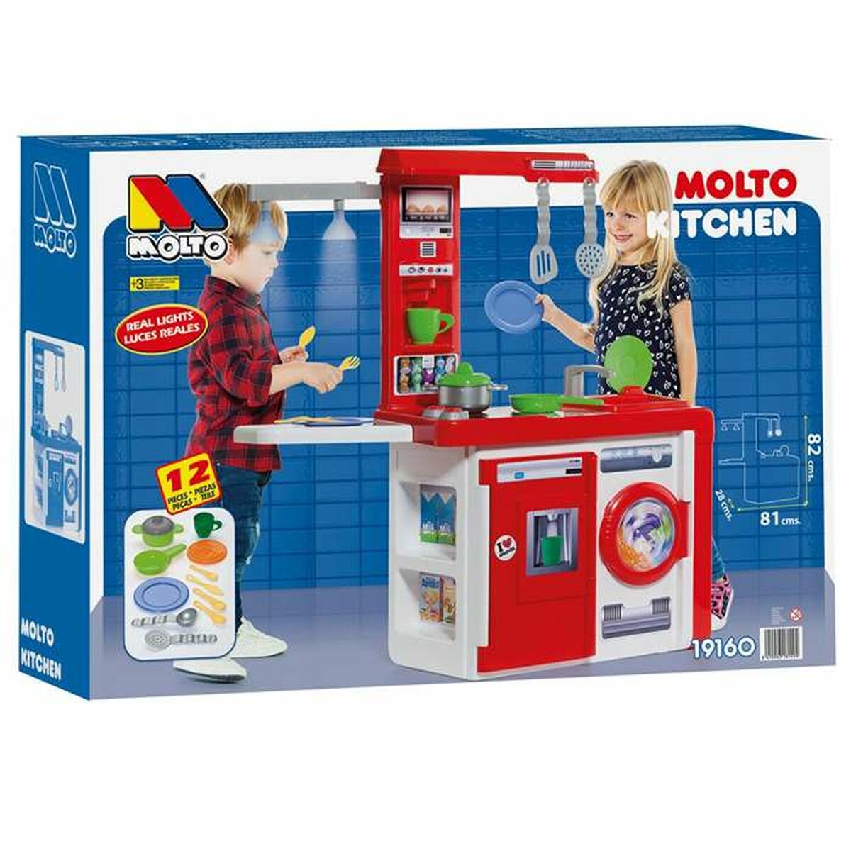 Leksakskök Moltó Kitchen 82 x 28 x 57 cm 19160 - 2