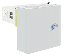 Genom väggen-monoblock kylaggregat, -5 °C +5 °C, 7,1 m³ /14,5 m³