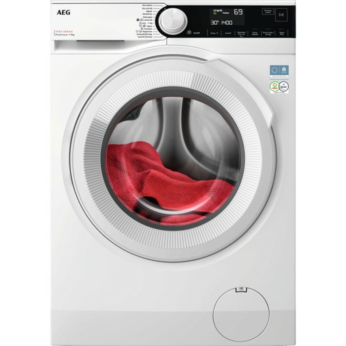 Tvättmaskin AEG LFR7394N2B 9K 1400R DSP PROSTEAM 9 kg 1400 rpm