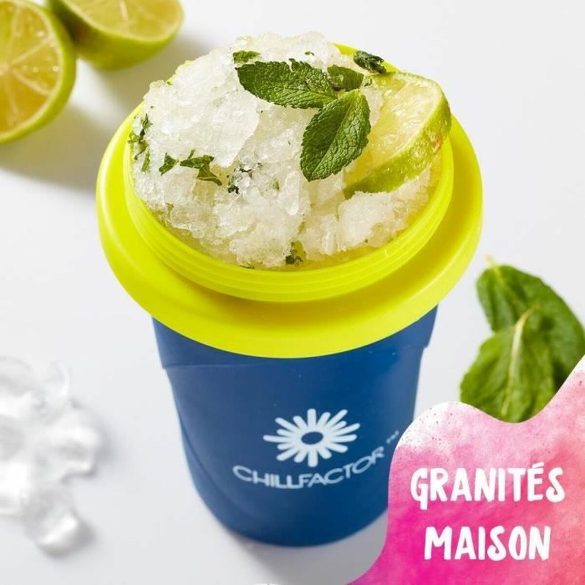 Kopp för att göra glass och slushie med recept Bandai Chillfactor Granita Mug Rose Plast - 2