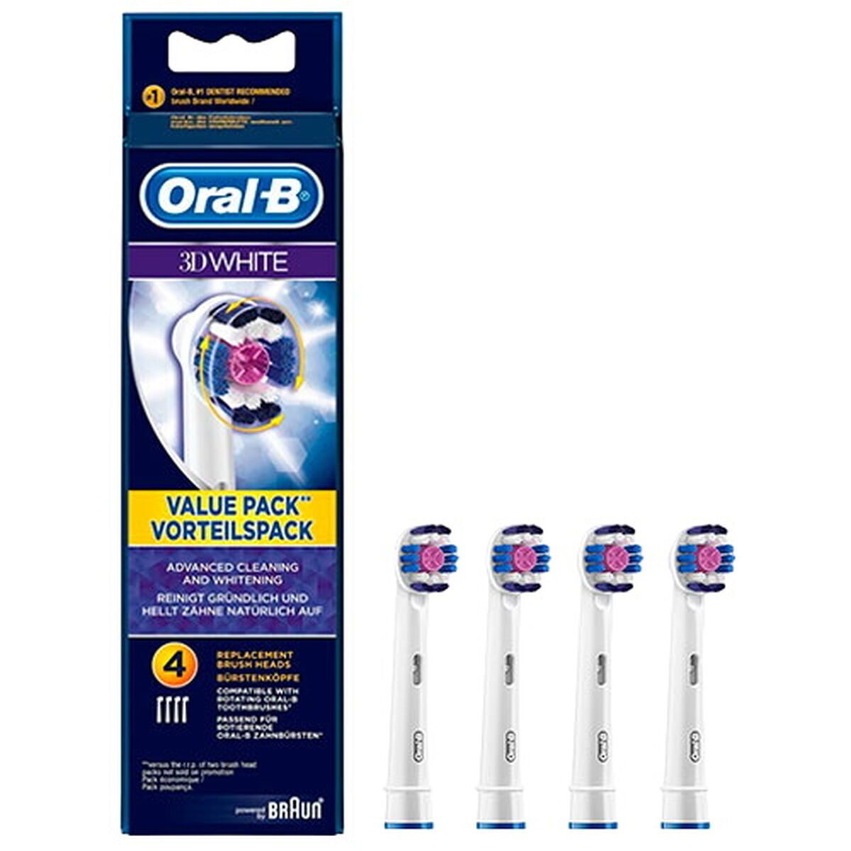 Tandborsthuvud Oral-B 4 Delar - 2