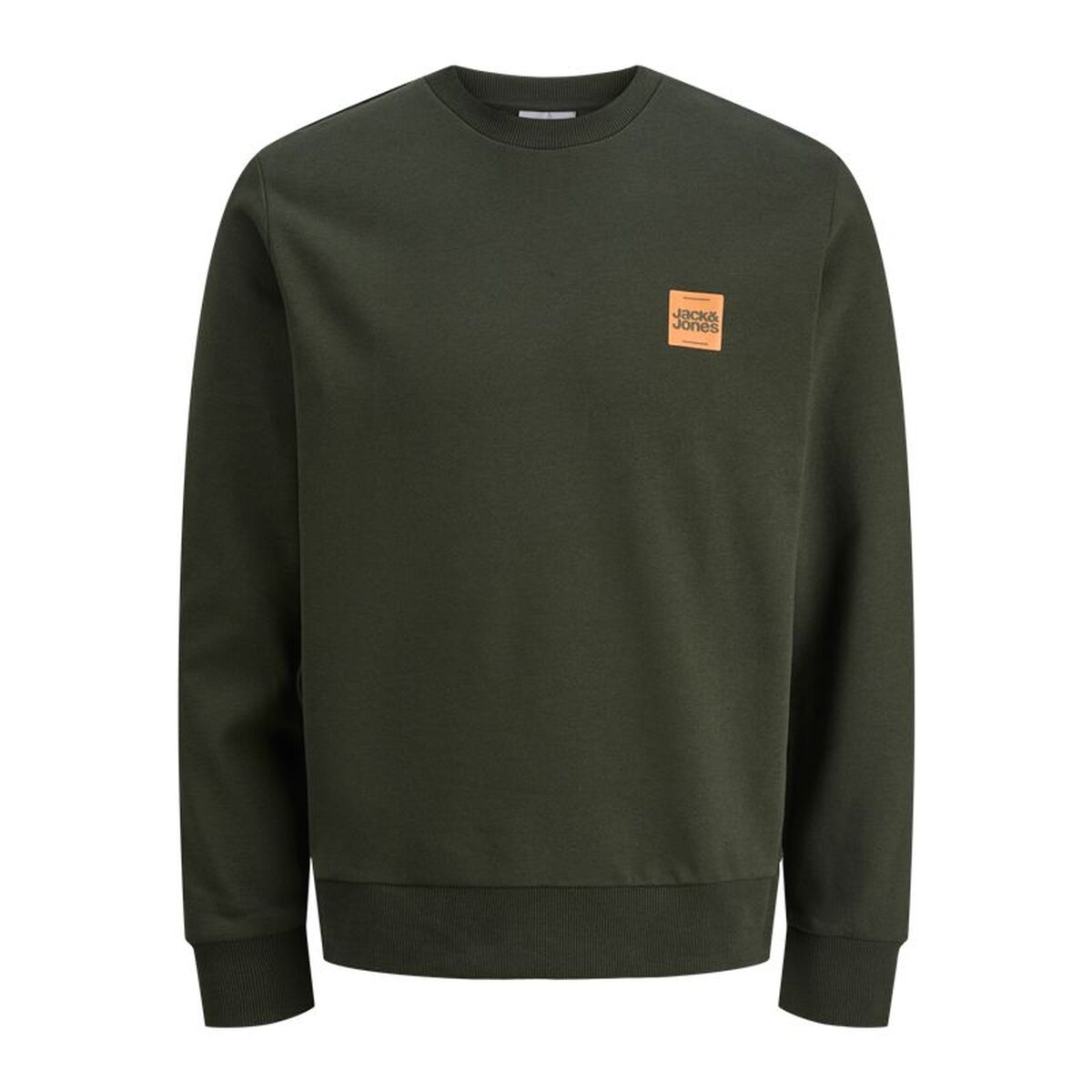 Tröja utan huva Herr Jack & Jones Jjbrandy Crew Neck Duffel Mörkgrön