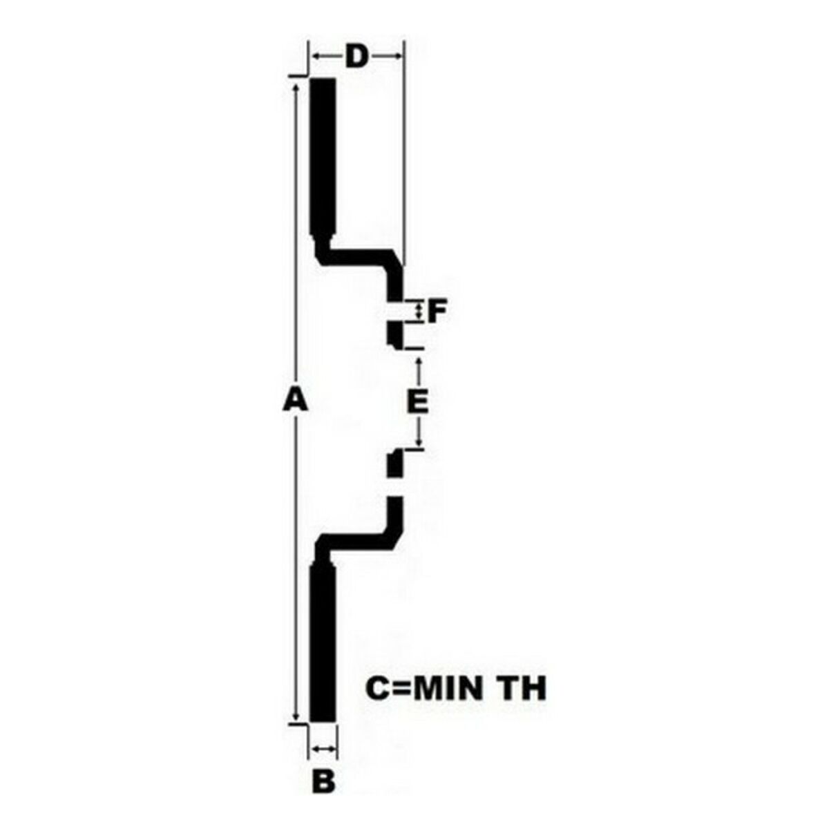 Bromsskivor Black Diamond K1362CD Ventilerad Borr Frontal - 2