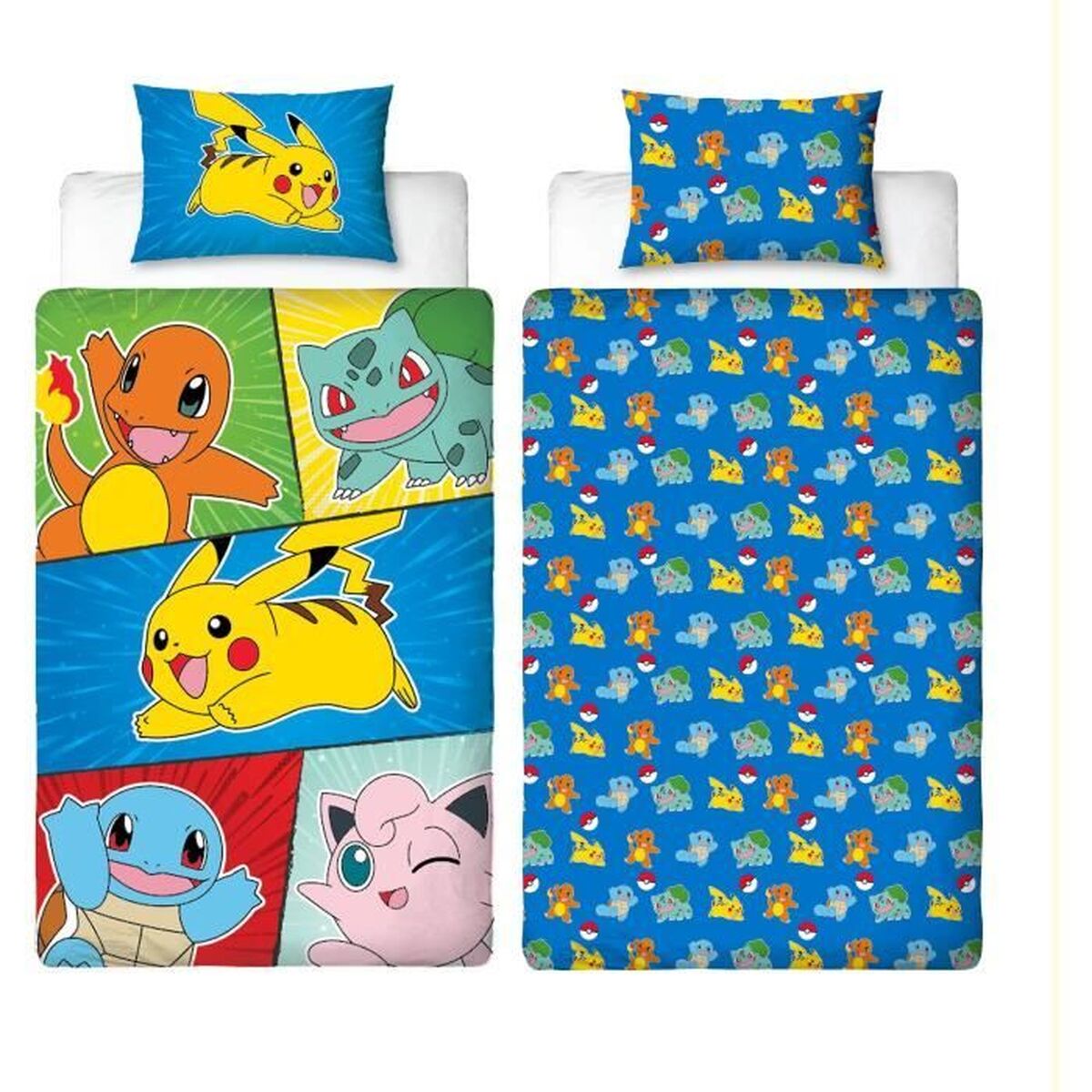 Täckslagsset Pokémon Multicolour Säng 140 2 Delar