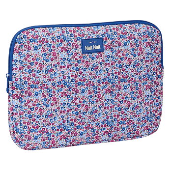 Laptopfodral Nait Nait Flores coimbra azul Blå 34 x 25 x 2 cm
