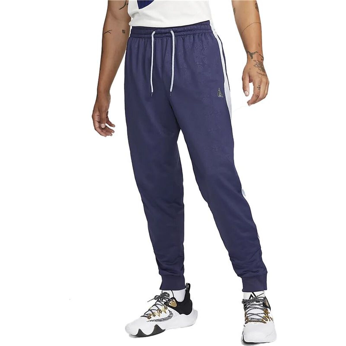 Långa träningsbyxor Nike Gianni Mörkblå Män