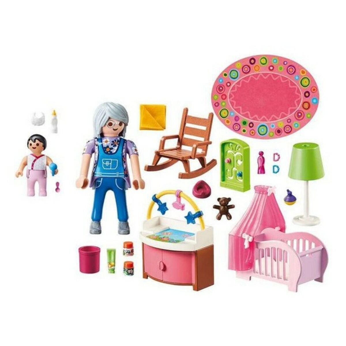 Playset Dollhouse Baby's Room Playmobil 70210 - Nursery (43 pcs) - 2