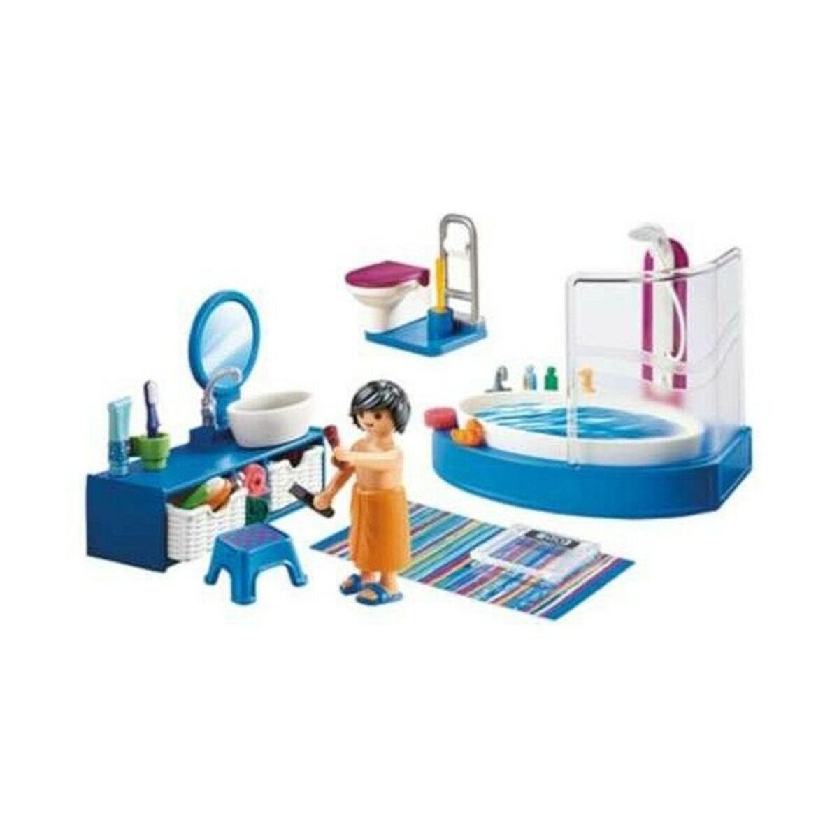 Playset Dollhouse Bathroom Playmobil 70211 Bad (51 pcs) - 2