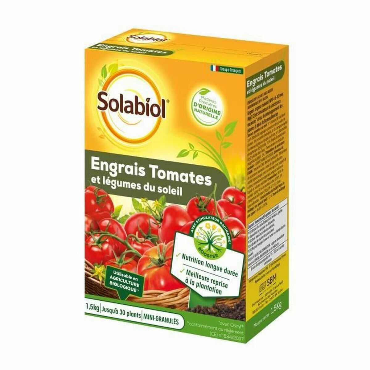 Växtgödsel Solabiol Sotomy15 Tomat Baljväxter