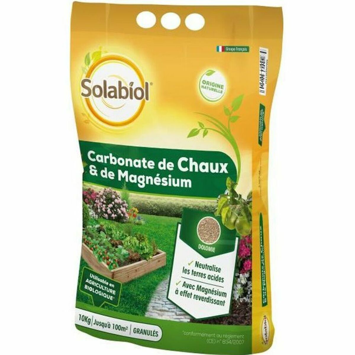 Växtgödsel Solabiol Sochaux10 Magnesium kalciumkarbonat
