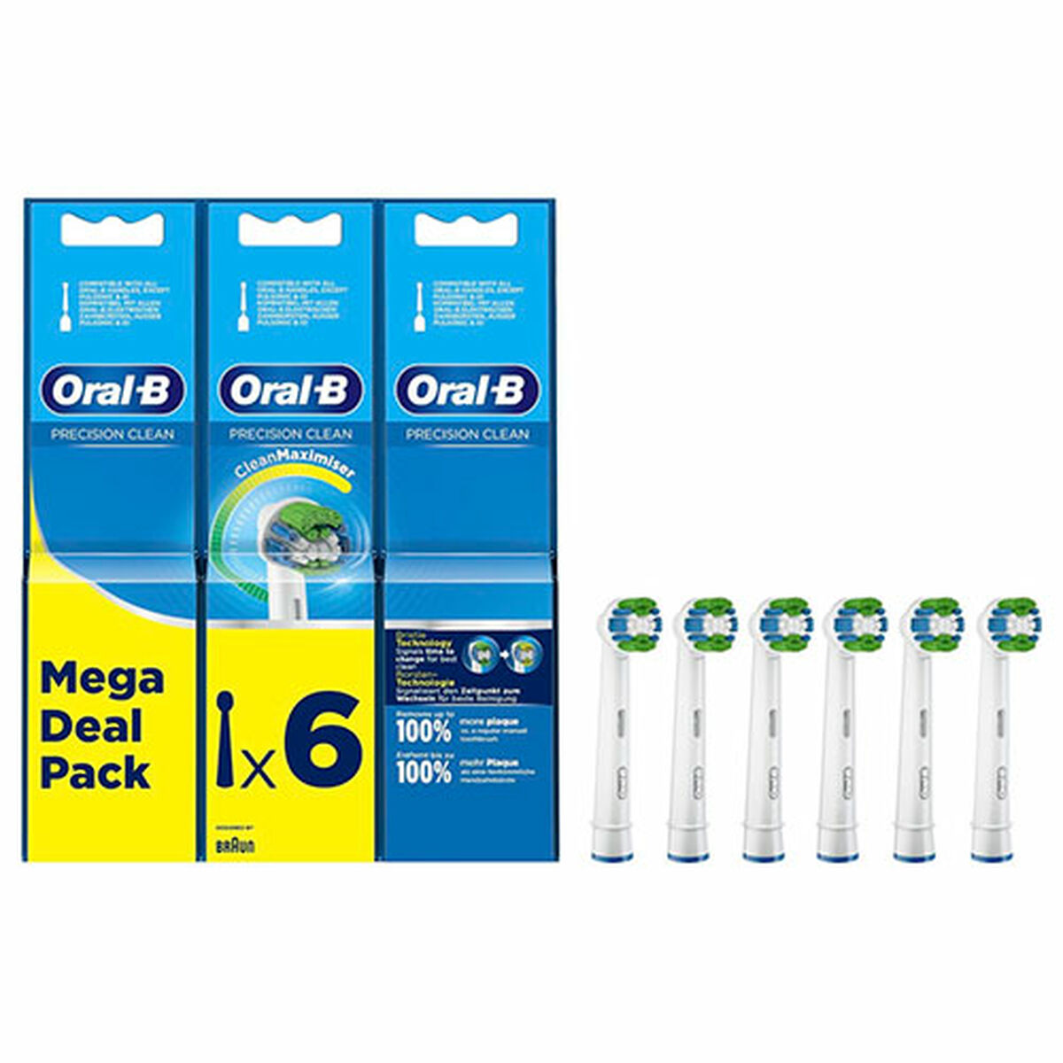 Tandborsthuvud Oral-B Vit