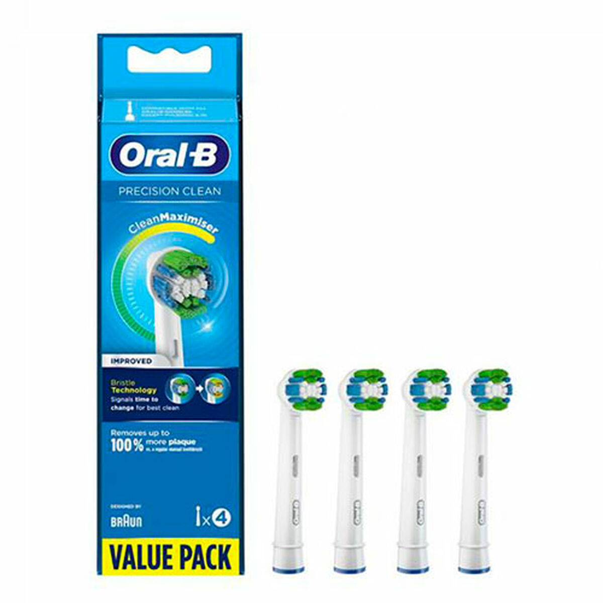 Tandborsthuvud Oral-B Precision Clean 4 antal