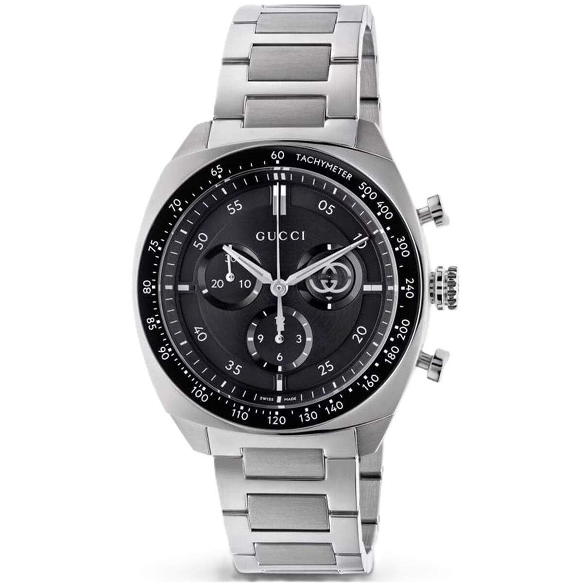 Herrklocka Gucci YA142316 Silvrig