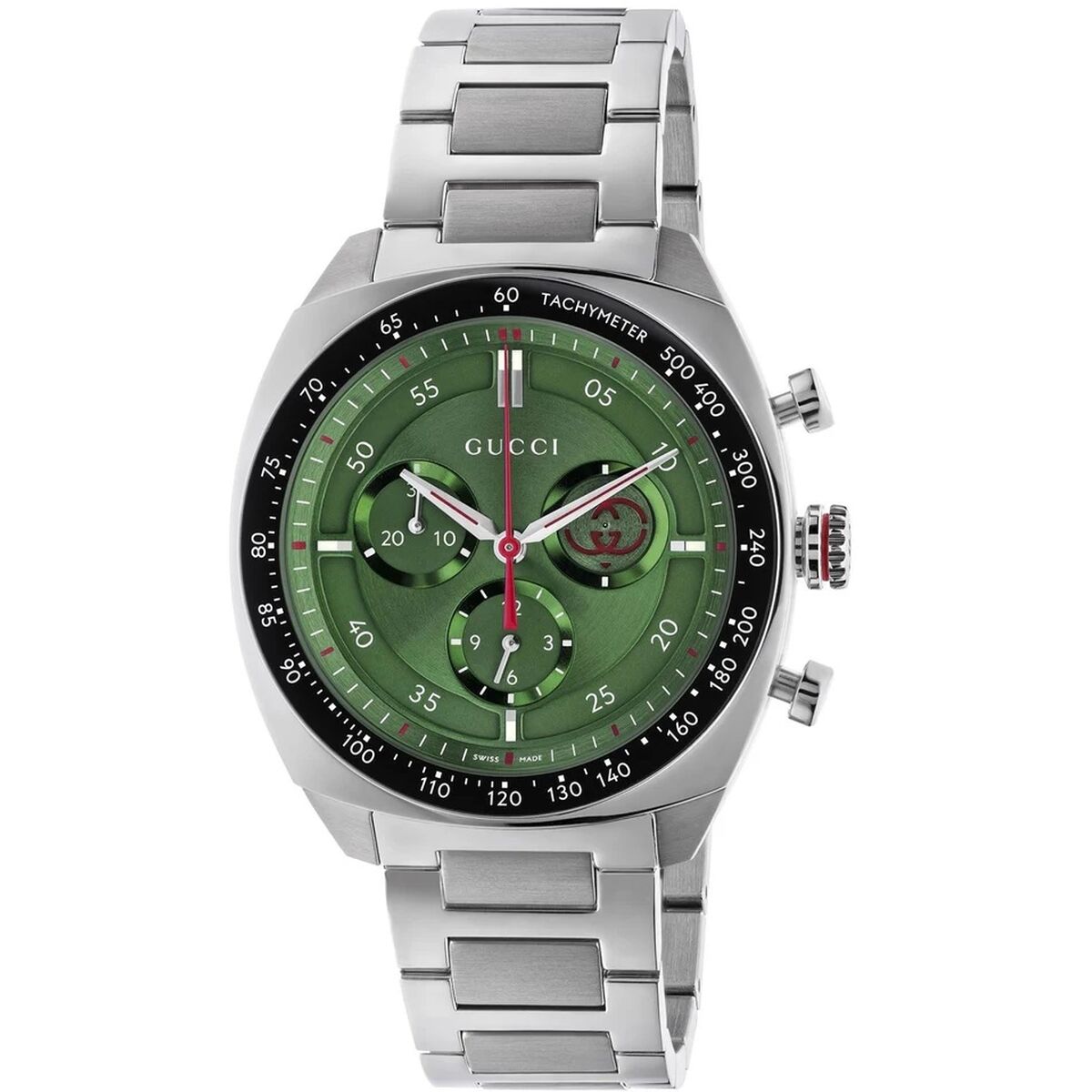 Herrklocka Gucci YA142318 Silvrig