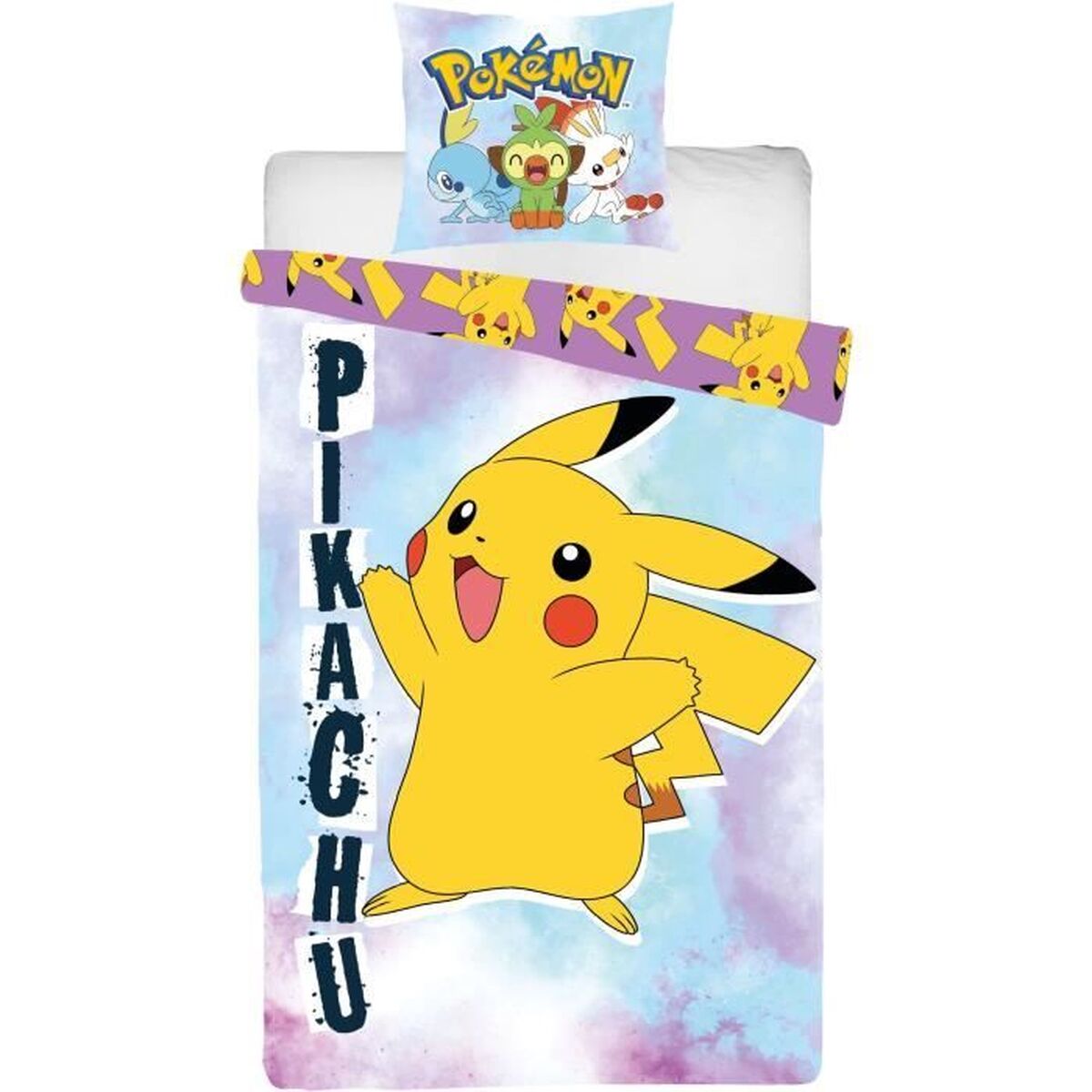 Täckslagsset Pokémon Multicolour Säng 140 2 Delar