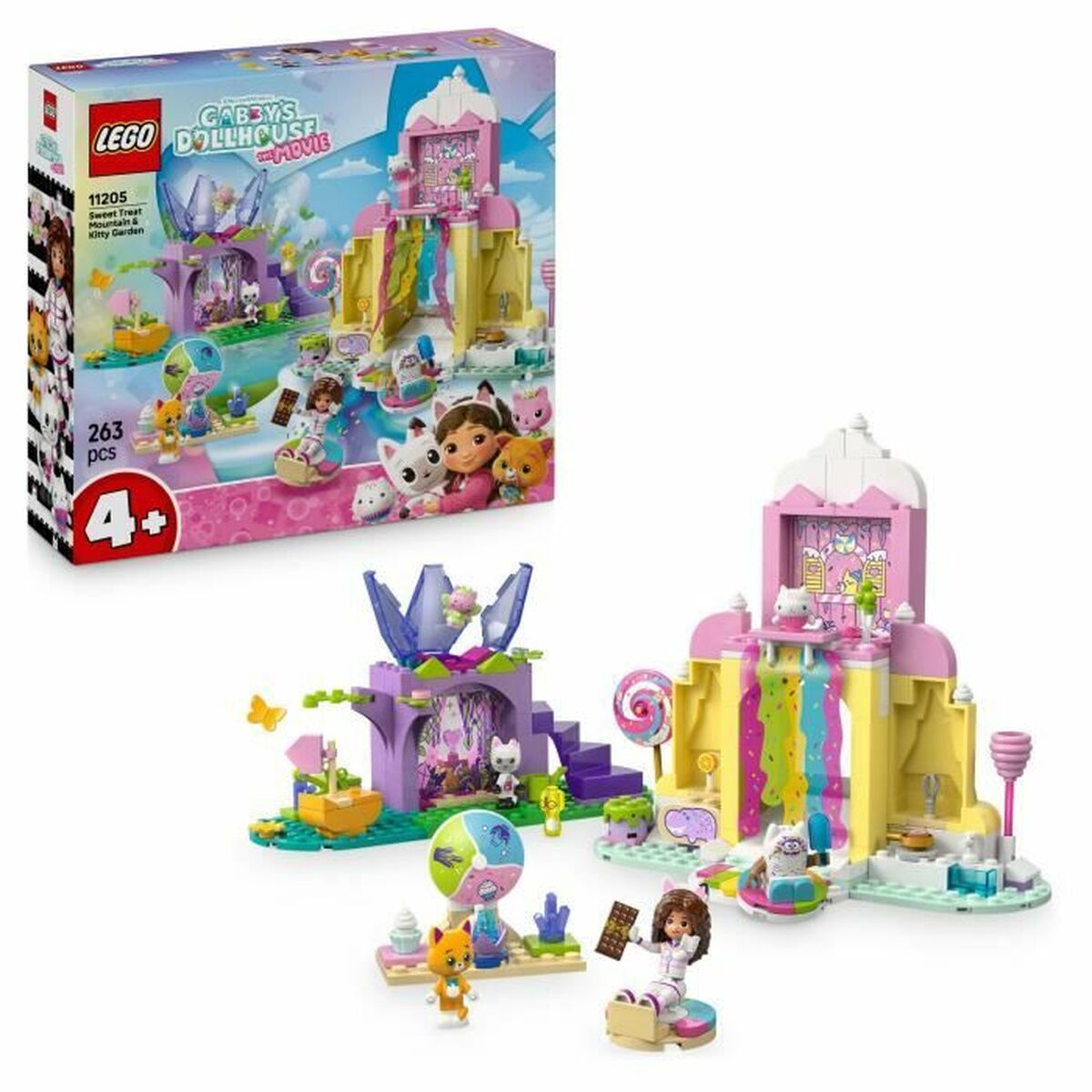 Byggsats Lego 11205 Sweet Treat Mountain and Kitty Garden 263 Delar