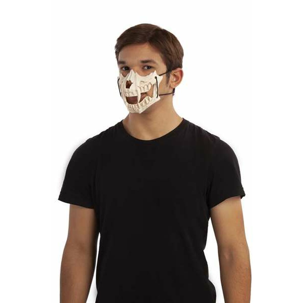 Halvmask My Other Me Rovdjur Ben One size Vit M