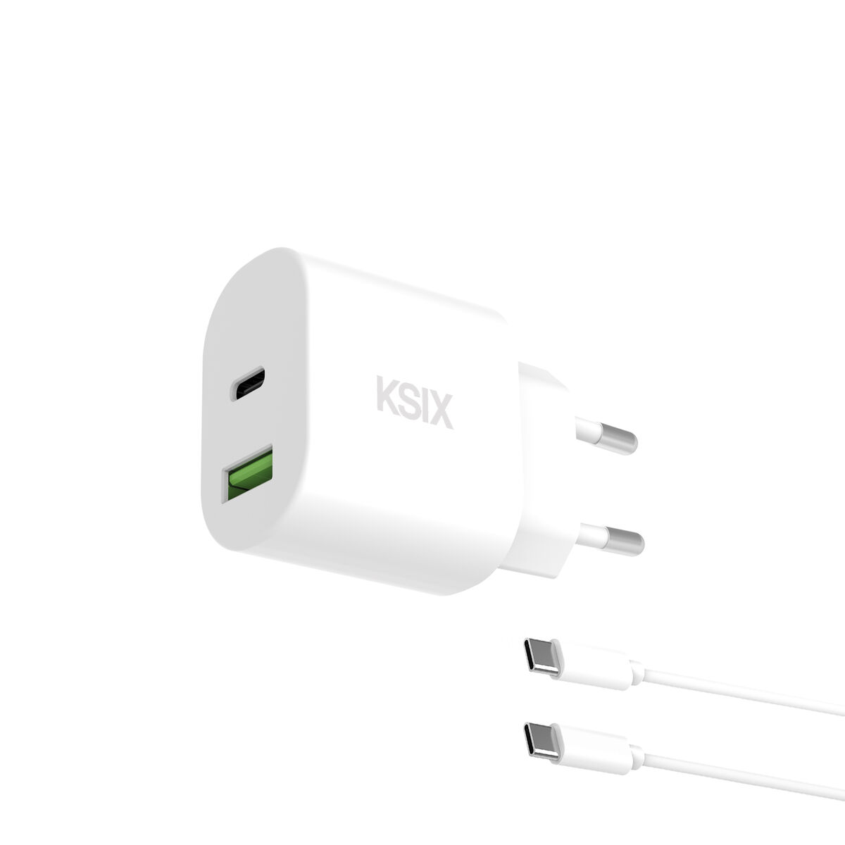 Väggladdare KSIX Vit 20 W