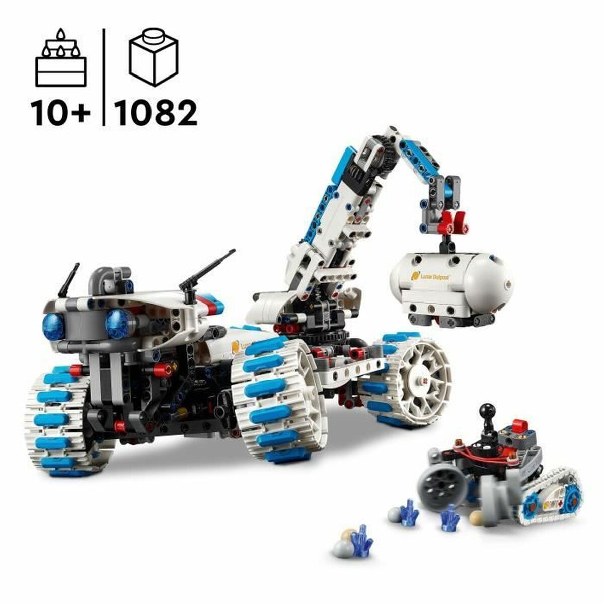 Byggsats Lego 42211 Lunar Outpost Moon Rover Space Vehicle 1082 Delar - 2