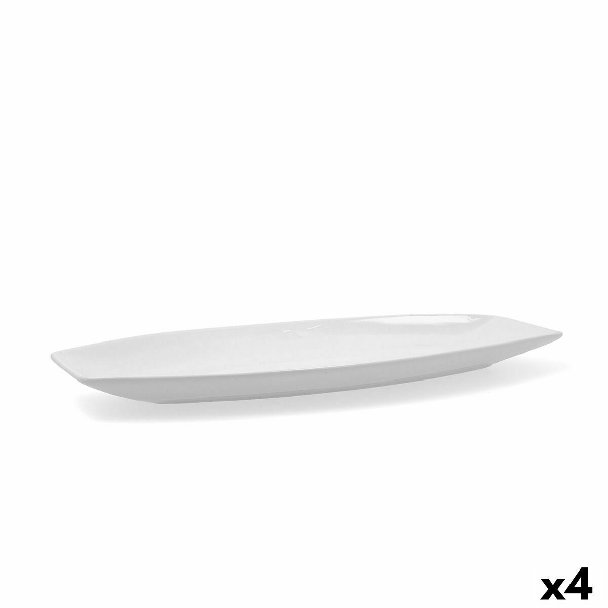 Servingsfat Quid Gastro Keramik Vit (40 x 17,5 x 3,5 cm) (Pack 4x) - 2