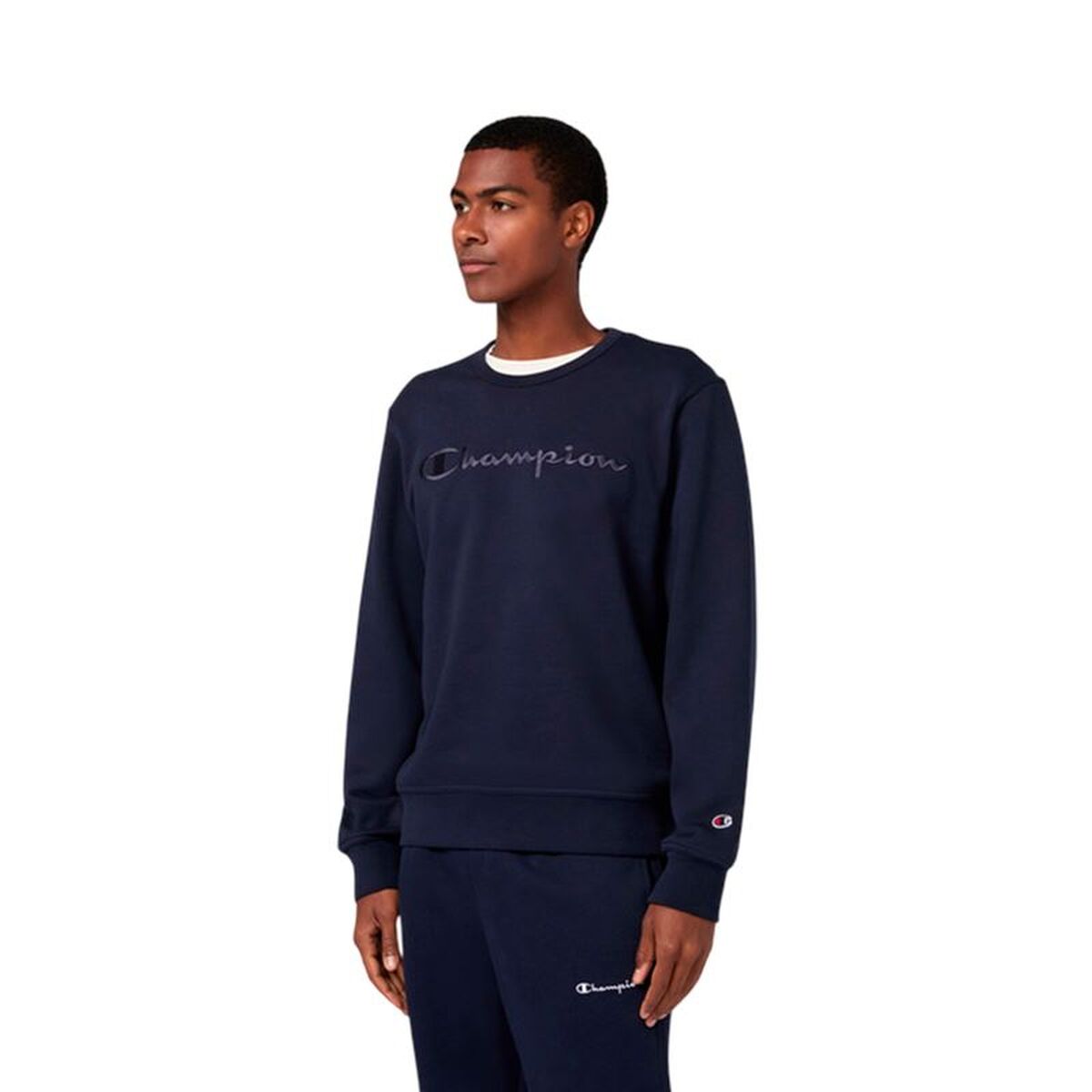 Tröja utan huva Herr Champion Icons Tonal Marinblå - 2