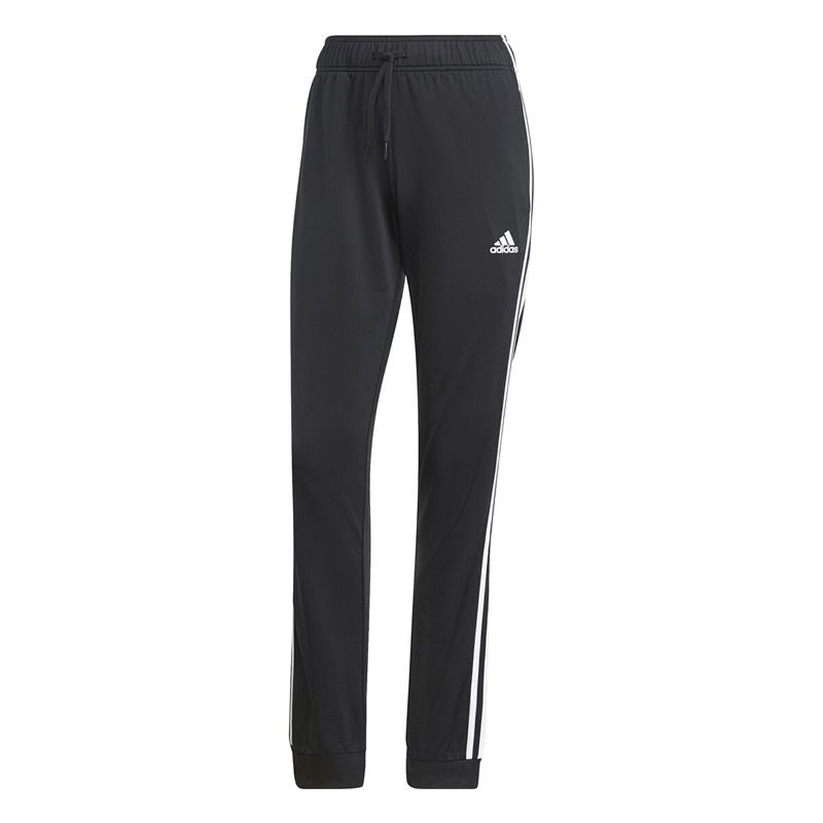 Långa träningsbyxor Adidas 3S Tp Tric Svart Kvinna