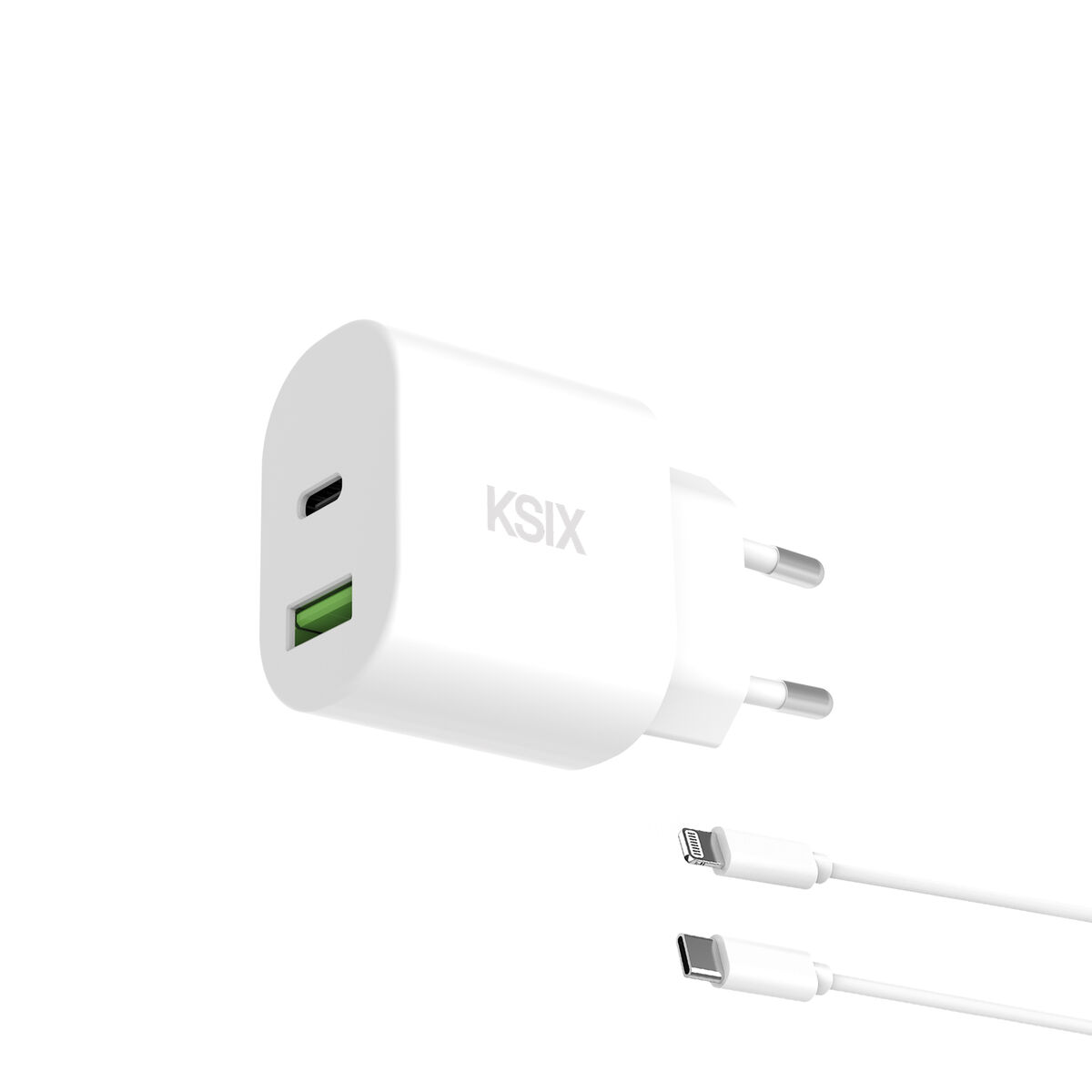 Väggladdare KSIX Vit 30 W