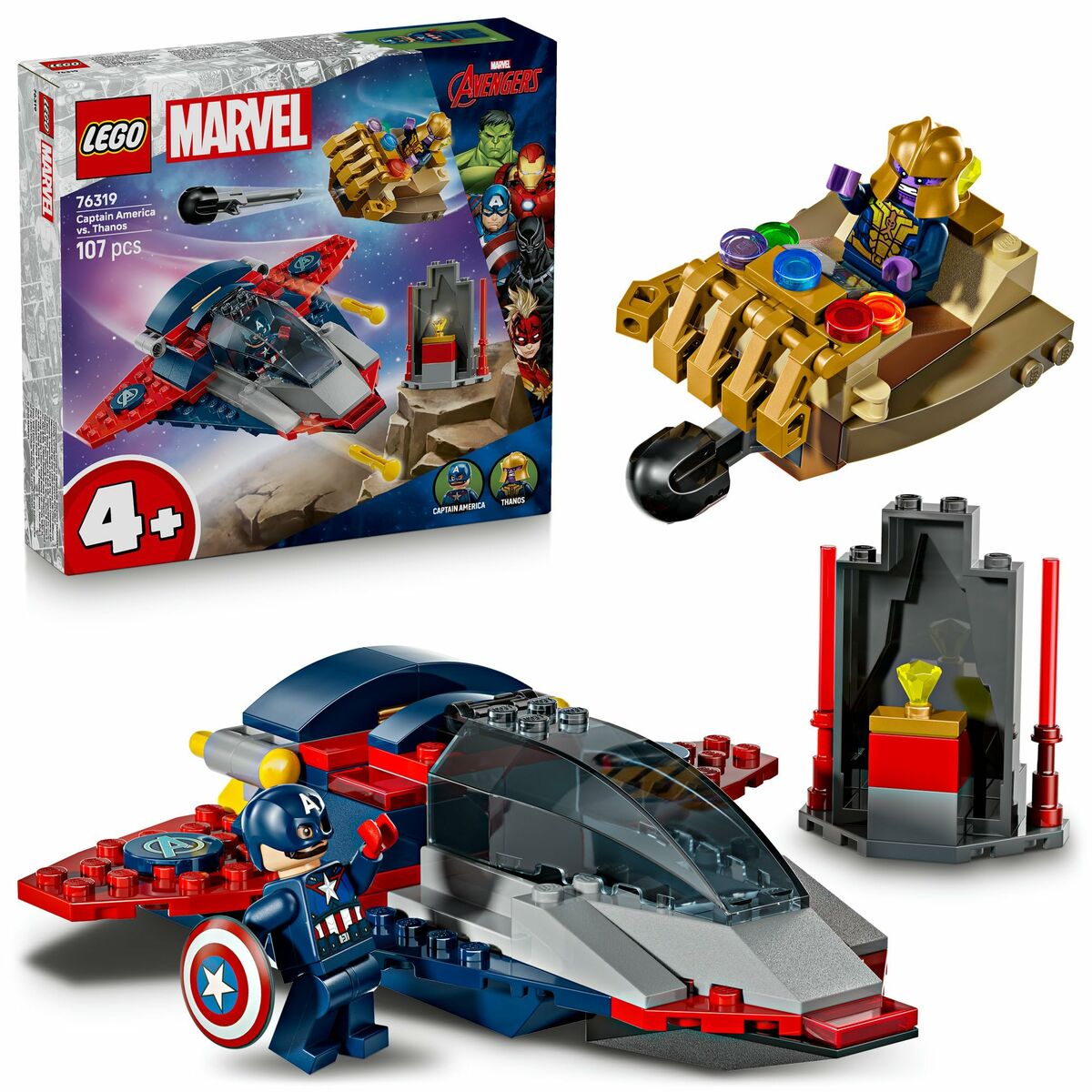 Byggsats Lego 76319 Captain America VS Thanos 107 Delar - 2